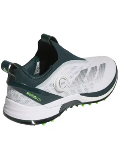 adidas Adizero ZG BOA Spikeless Golf Shoes - Ftwr White/Aurora Ivy/Lime Burst