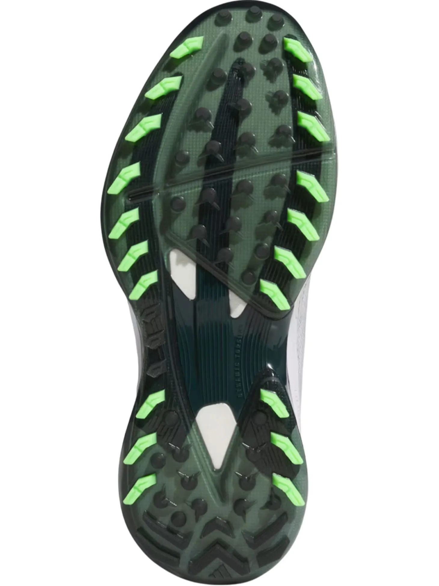 adidas Adizero ZG BOA Spikeless Golf Shoes - Ftwr White/Aurora Ivy/Lime Burst