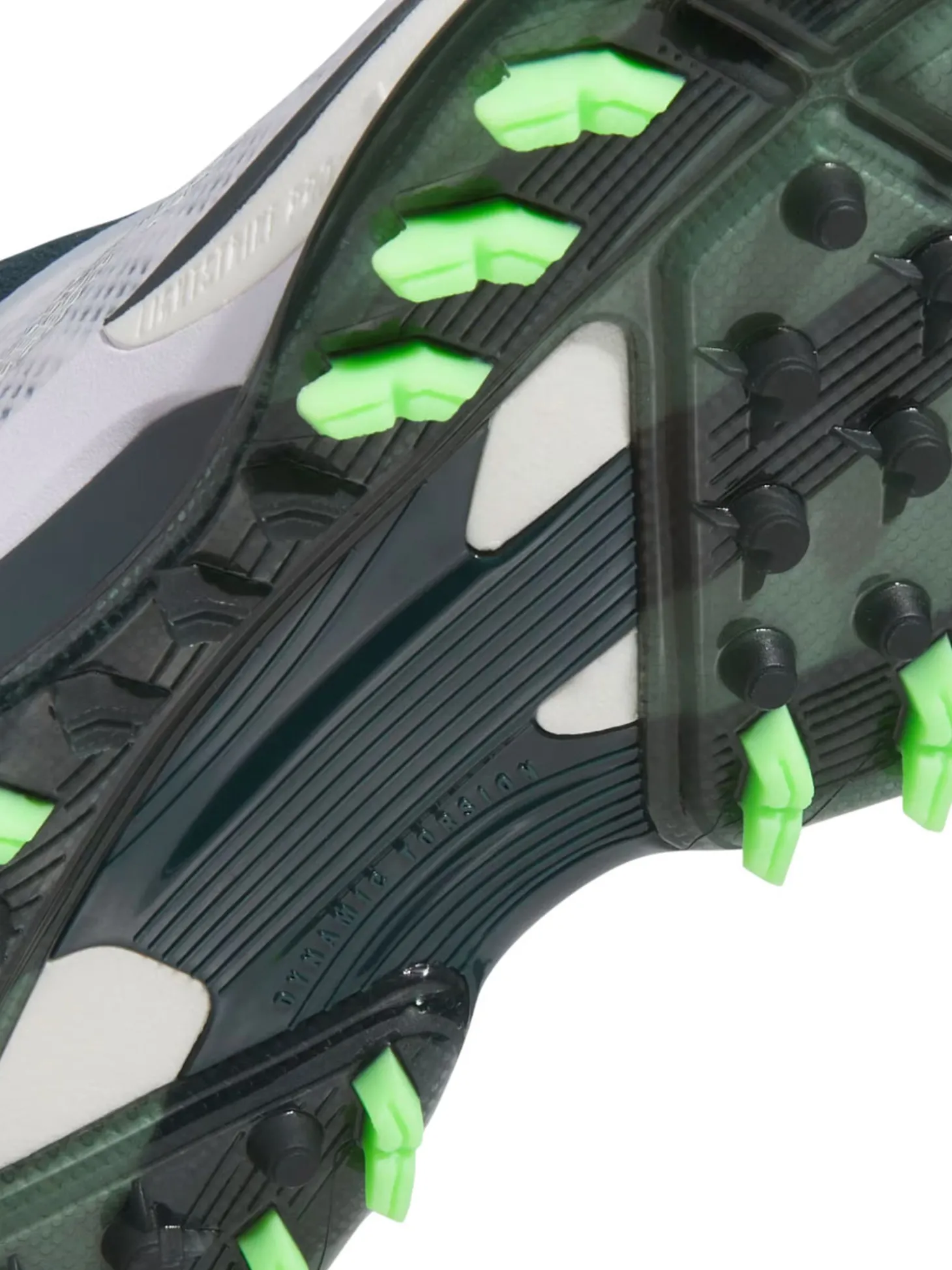 adidas Adizero ZG BOA Spikeless Golf Shoes - Ftwr White/Aurora Ivy/Lime Burst