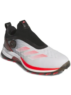 adidas Adizero ZG BOA Spikeless Golf Shoes - Ftwr White/Lucid Red/Core Black