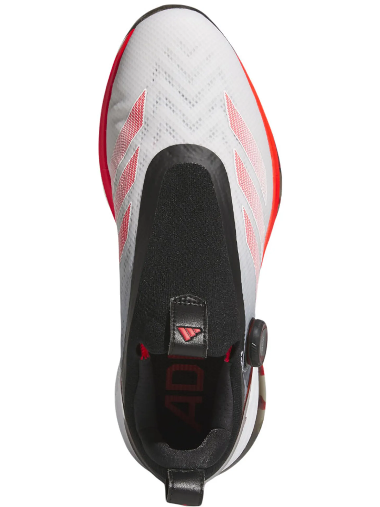 adidas Adizero ZG BOA Spikeless Golf Shoes - Ftwr White/Lucid Red/Core Black