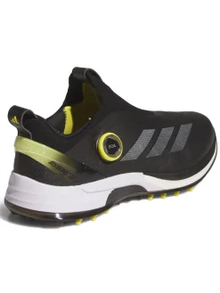 adidas Adizero ZG BOA Spikeless Golf Shoes - Core Black/Silver Met./Pure Sulfur