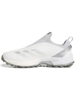 adidas Adizero ZG BOA Spikeless Golf Shoes - Ftwr White/Silver Met./Solid Grey