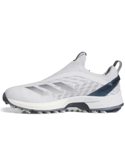 adidas Adizero ZG BOA Spikeless Golf Shoes - Ftwr White/Collegiate Navy/Grey