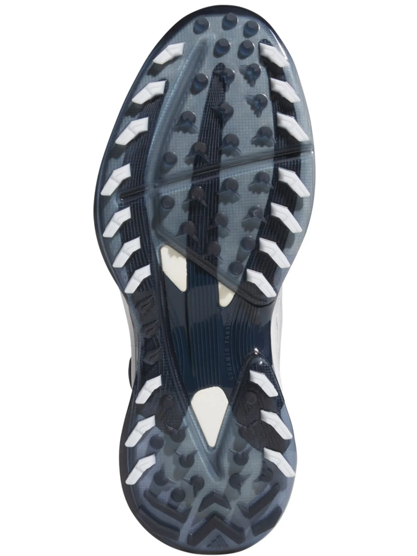 adidas Adizero ZG BOA Spikeless Golf Shoes - Ftwr White/Collegiate Navy/Grey