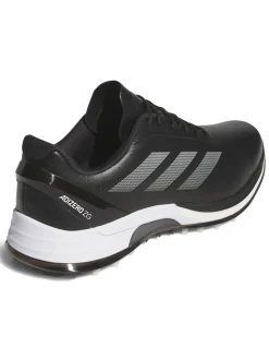 adidas Adizero ZG Spikeless Golf Shoes - Core Black/Silver Met./Lucid Lemon