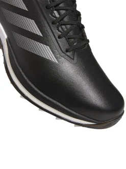 adidas Adizero ZG Spikeless Golf Shoes - Core Black/Silver Met./Lucid Lemon