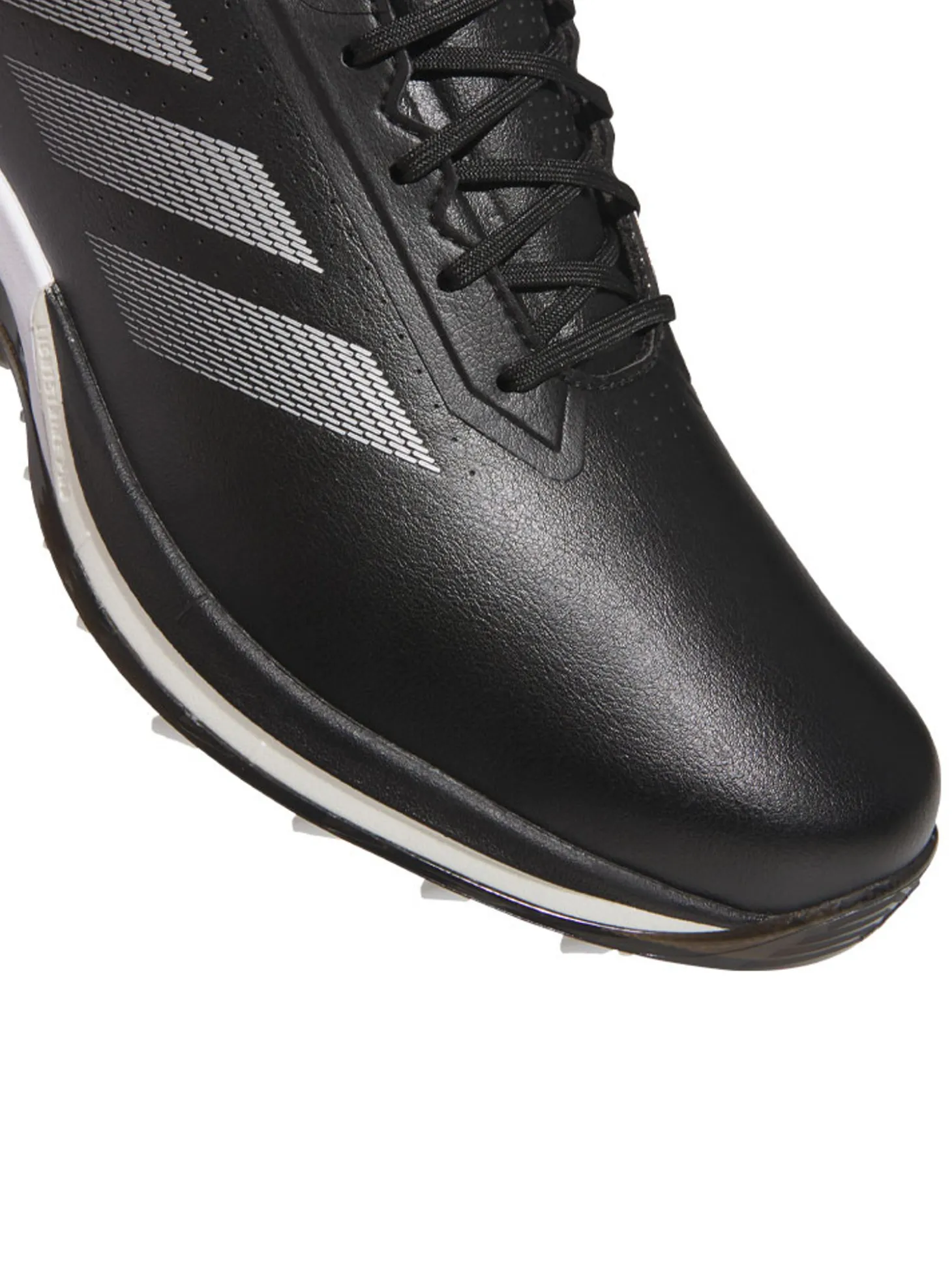 adidas Adizero ZG Spikeless Golf Shoes - Core Black/Silver Met./Lucid Lemon