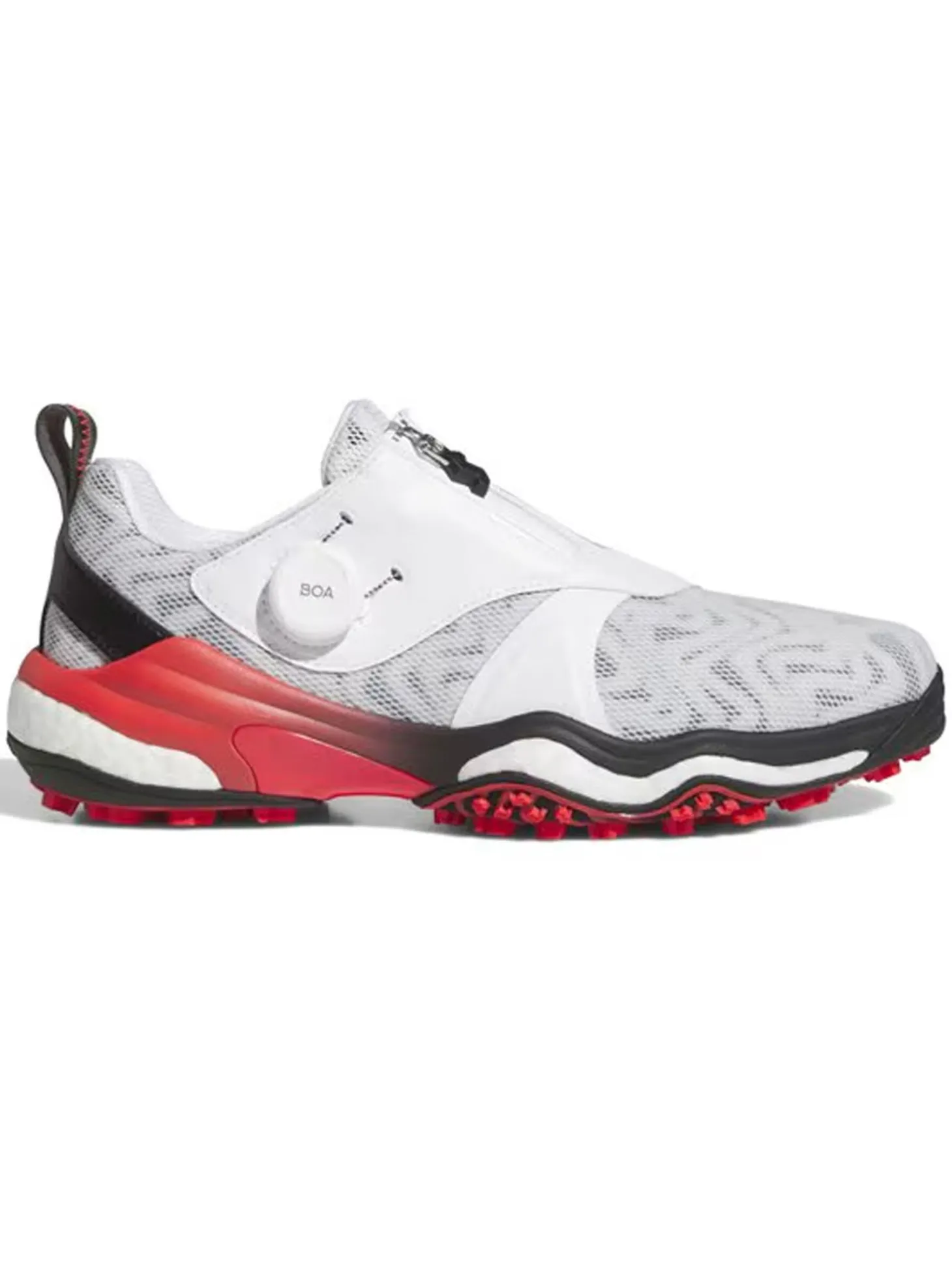 adidas Codechaos BOA 25 Spikeless Golf Shoes - Cloud White/Core Black/Lucid Red