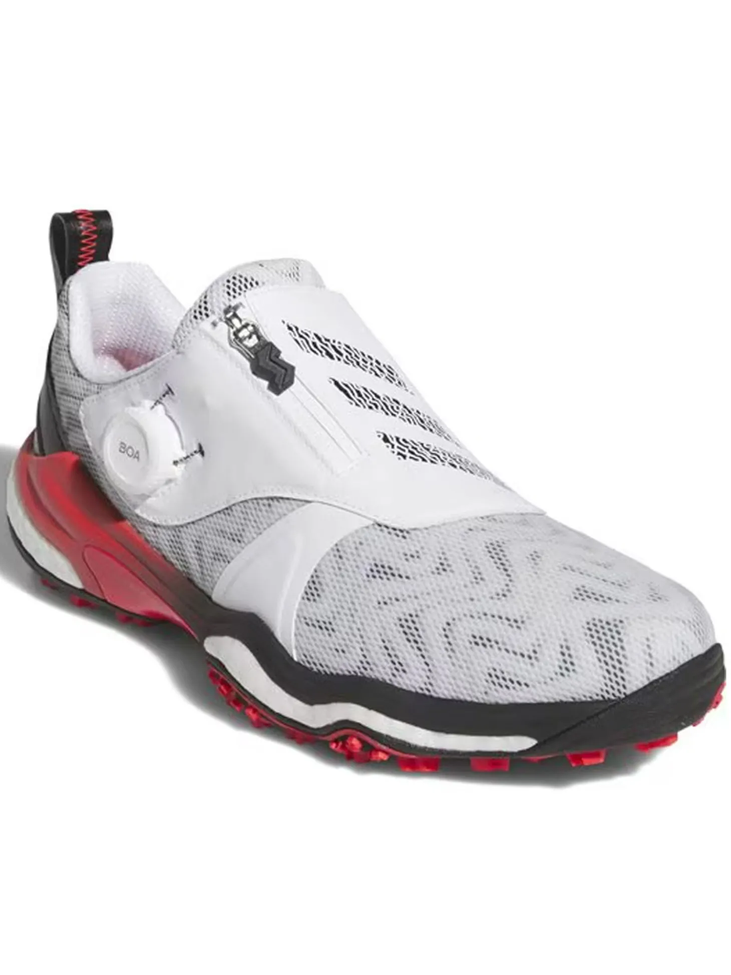 adidas Codechaos BOA 25 Spikeless Golf Shoes - Cloud White/Core Black/Lucid Red