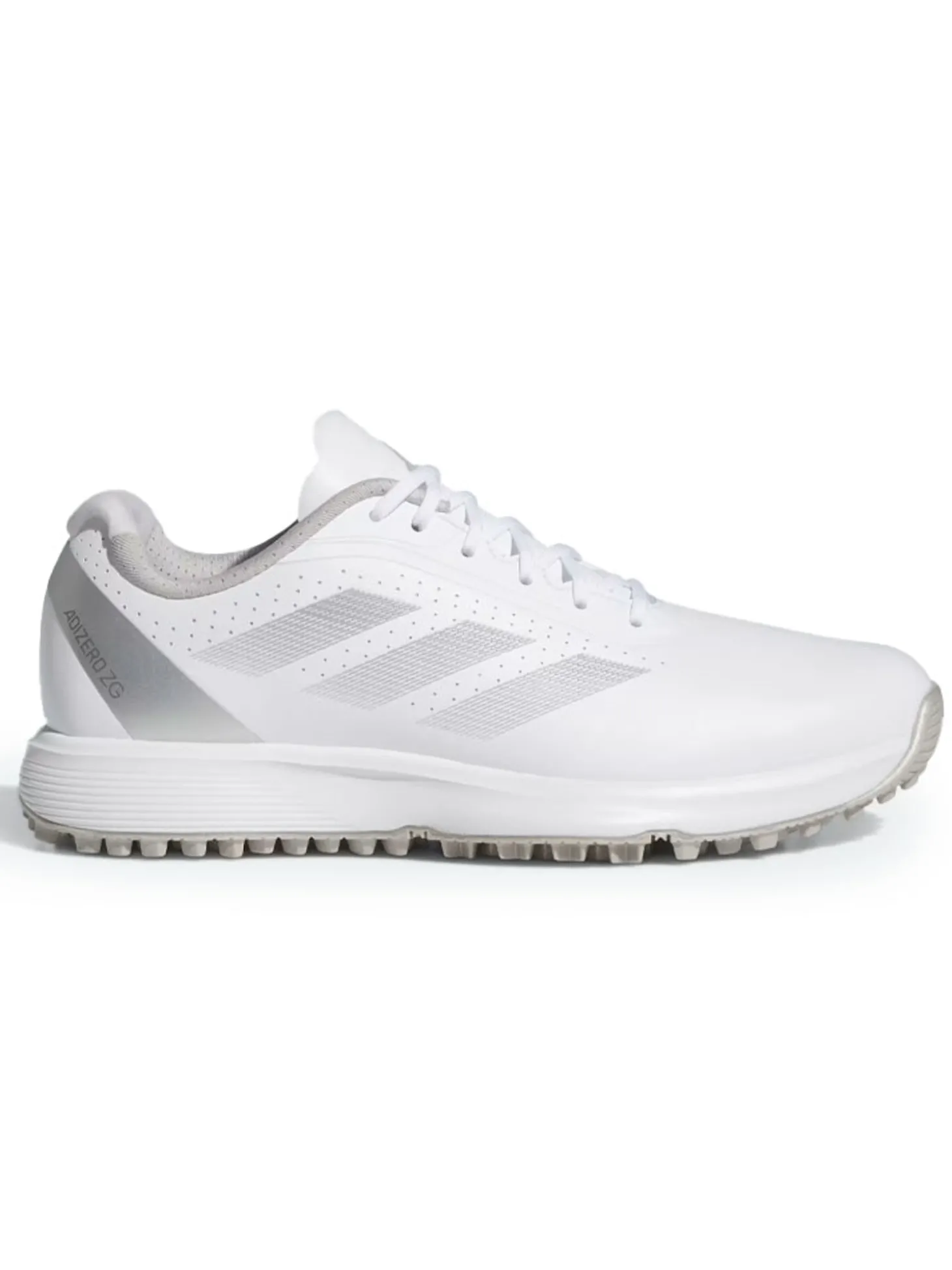 adidas Juniors Adizero ZG Spikeless Golf Shoes - Ftwr White/Silver Met.