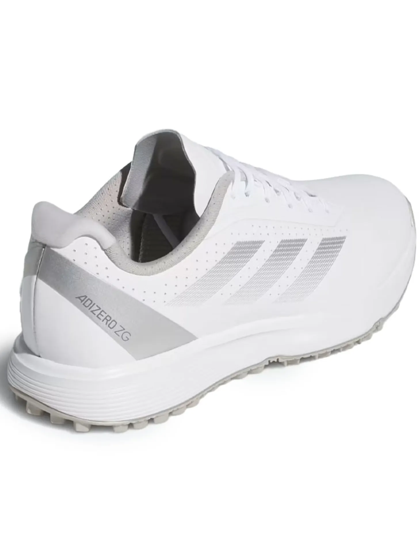 adidas Juniors Adizero ZG Spikeless Golf Shoes - Ftwr White/Silver Met.
