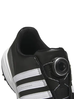 adidas Juniors Tour360 24 BOA Golf Shoes - Core Black/Ftwr White/Iron Met.