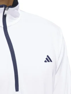 adidas Lightweight Half-Zip Pullover - White