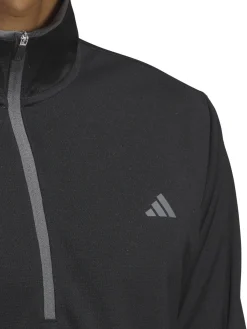 adidas Lightweight Half-Zip Pullover - Black