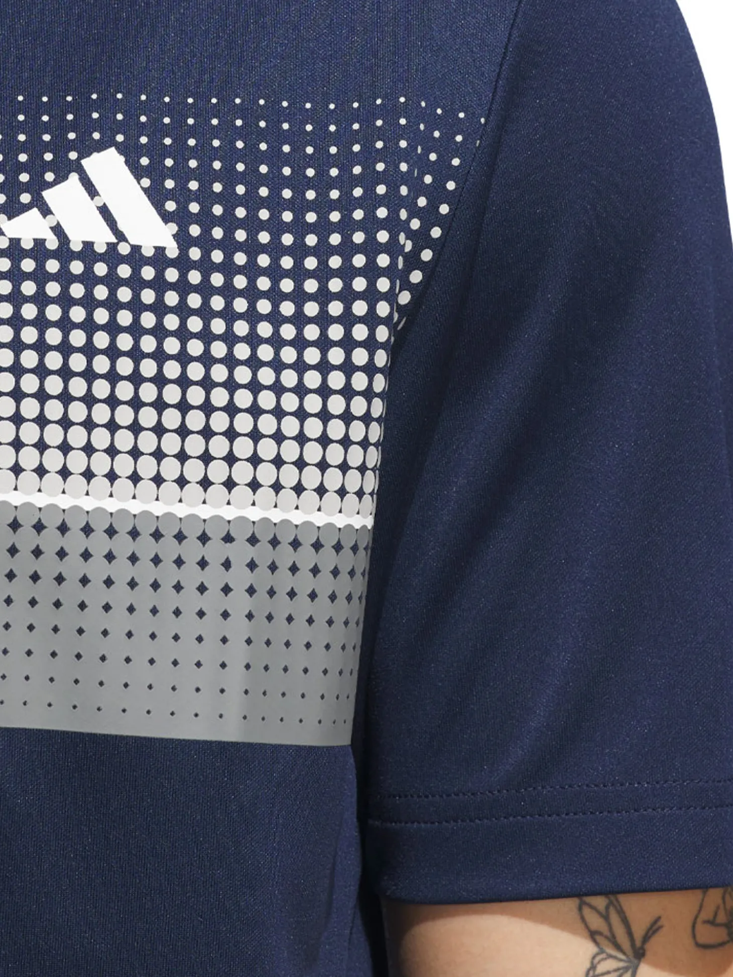 adidas Performance Allover Print Polo Shirt - Collegiate Navy