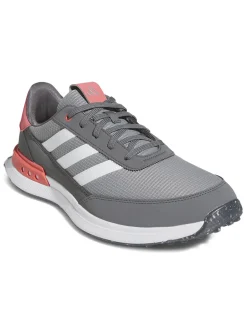 adidas S2G Spikeless 24 Golf Shoes (Wide Fit) - Grey Three/Ftwr White/Scarlet