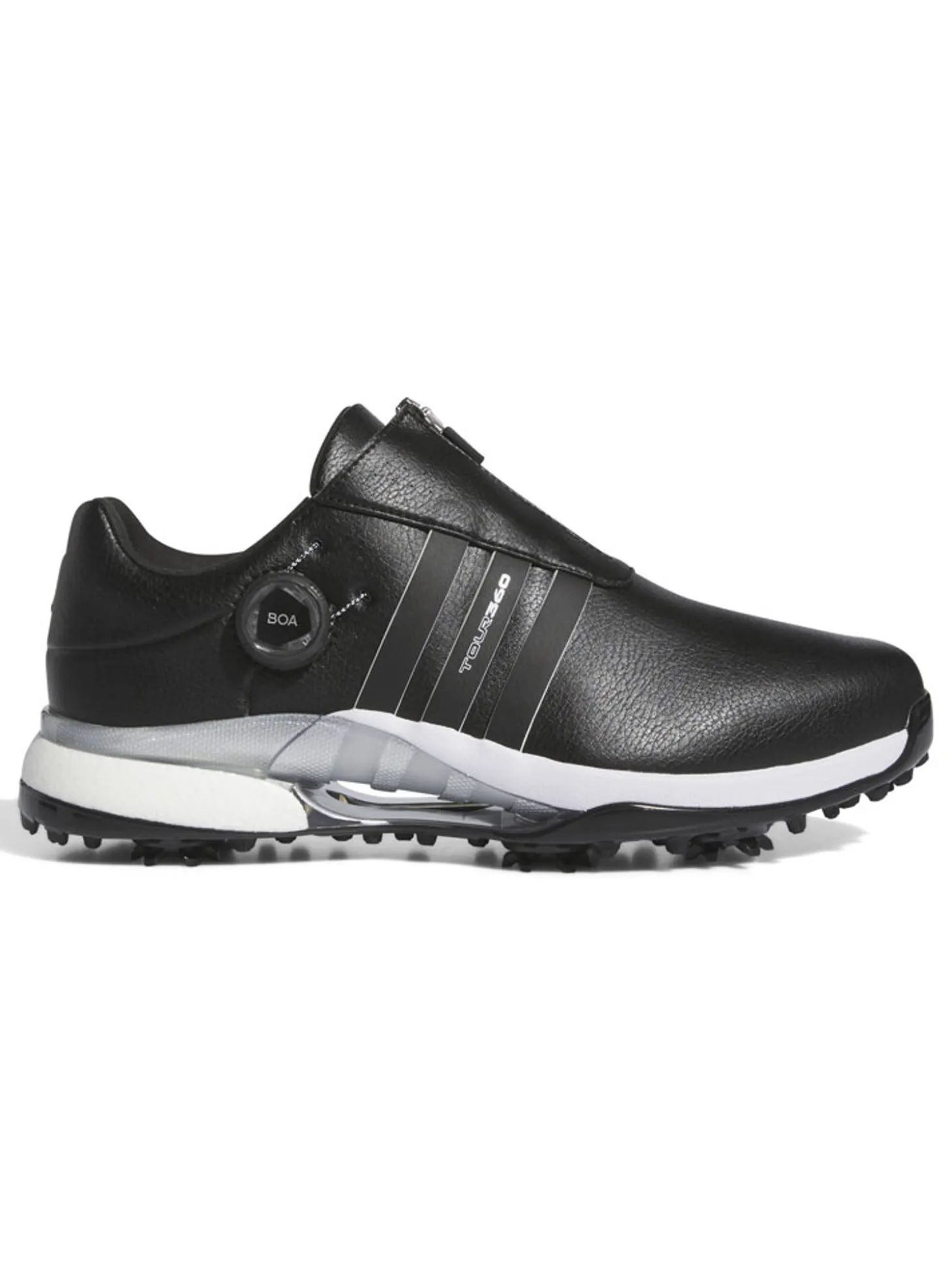 adidas Tour360 24 BOA Boost Golf Shoes (Wide Fit) - Core Black/Core Black