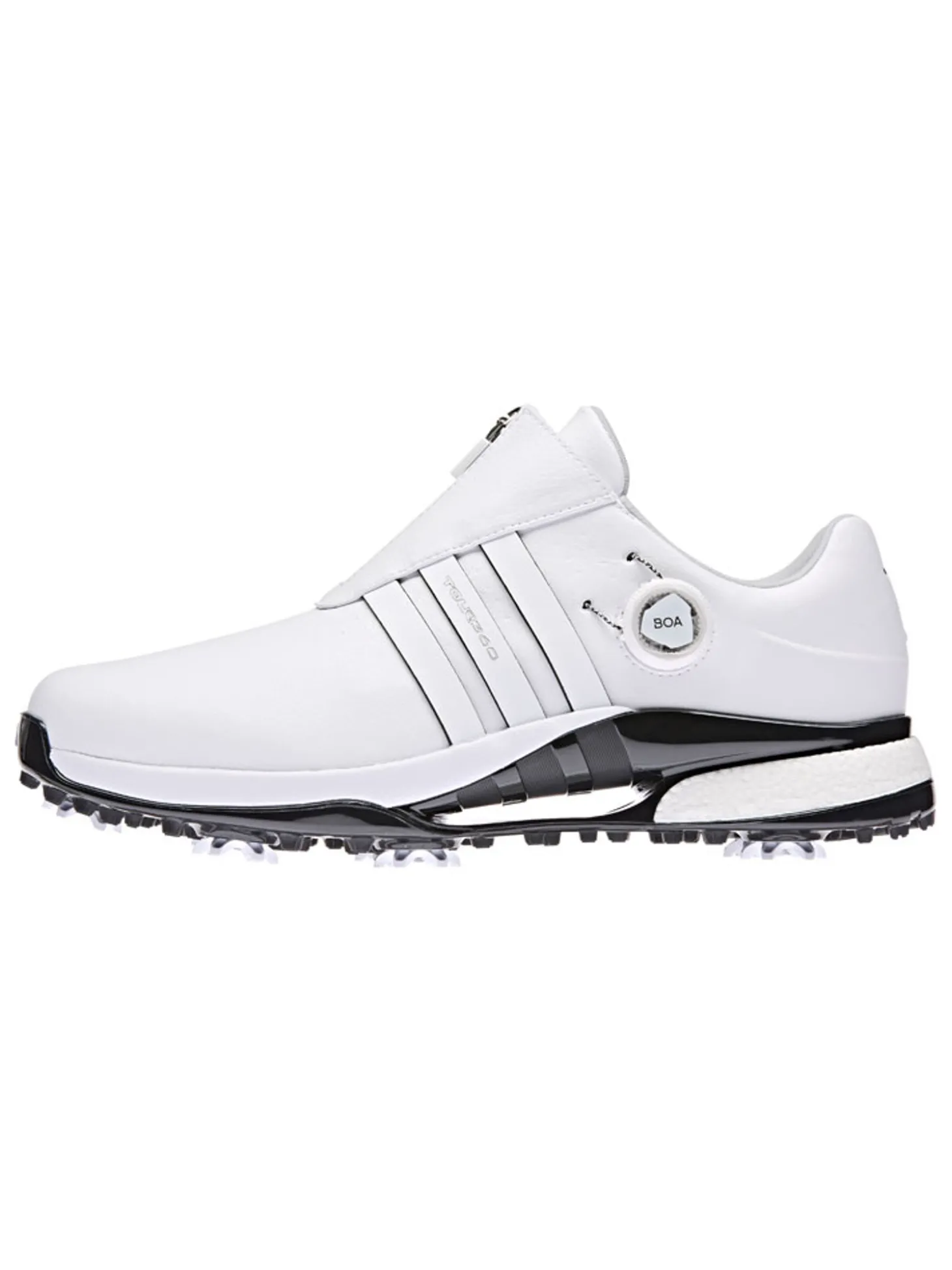 adidas Tour360 24 BOA Boost Golf Shoes (Wide Fit) - Ftwr White/Ftwr White