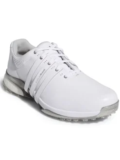 adidas Tour360 25 Wide Spikeless Golf Shoes - Ftwr White/Ftwr White/Silver Met.