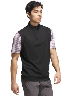 adidas Ultimate365 Classic Quarter-Zip Vest - Black