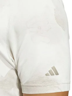 adidas Ultimate365 Printed Cool Feeling Tour Polo Shirt - Putty Beige/White