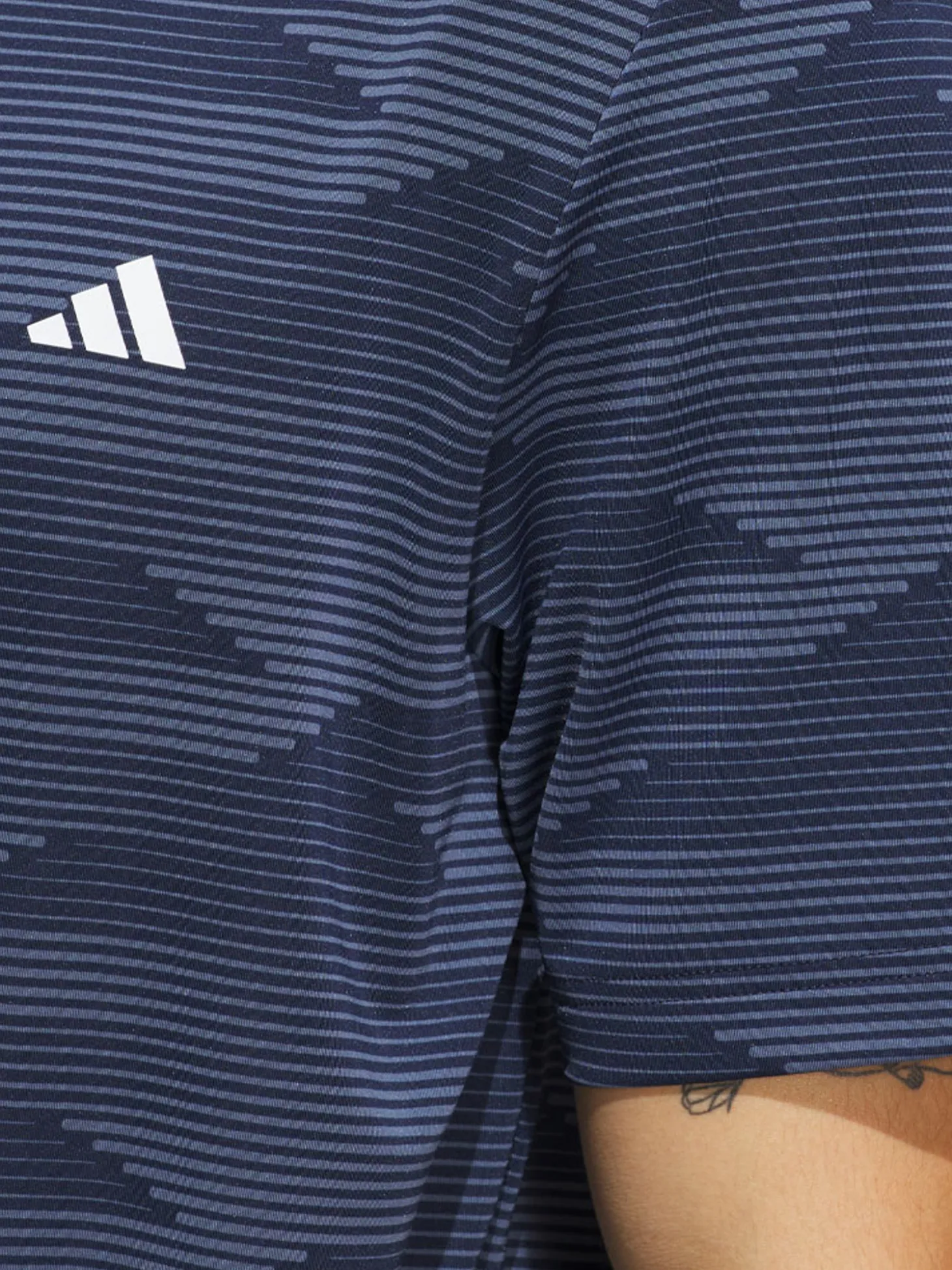 adidas Ultimate365 Speed Stripe Polo Shirt - Collegiate Navy/Preloved Ink