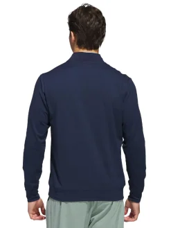 adidas Ultimate365 Tour Twistknit Quarter Zip Pullover - Collegiate Navy