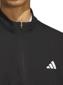 adidas Ultimate365 Tour Twistknit Quarter Zip Pullover - Black