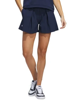 adidas Womens Go-To Pleated 5-Inch Short - Collegiate Navy