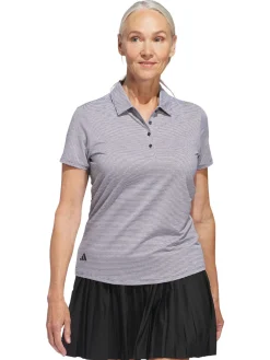 adidas Womens Ottoman Short Sleeve Polo Shirt - Black