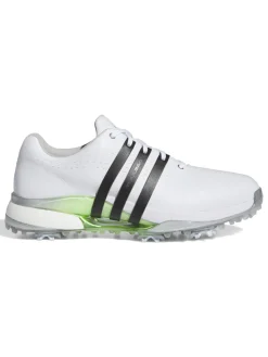 adidas Women's Tour360 24 Boost Golf Shoes - Ftwr White/Core Black/Green Spark