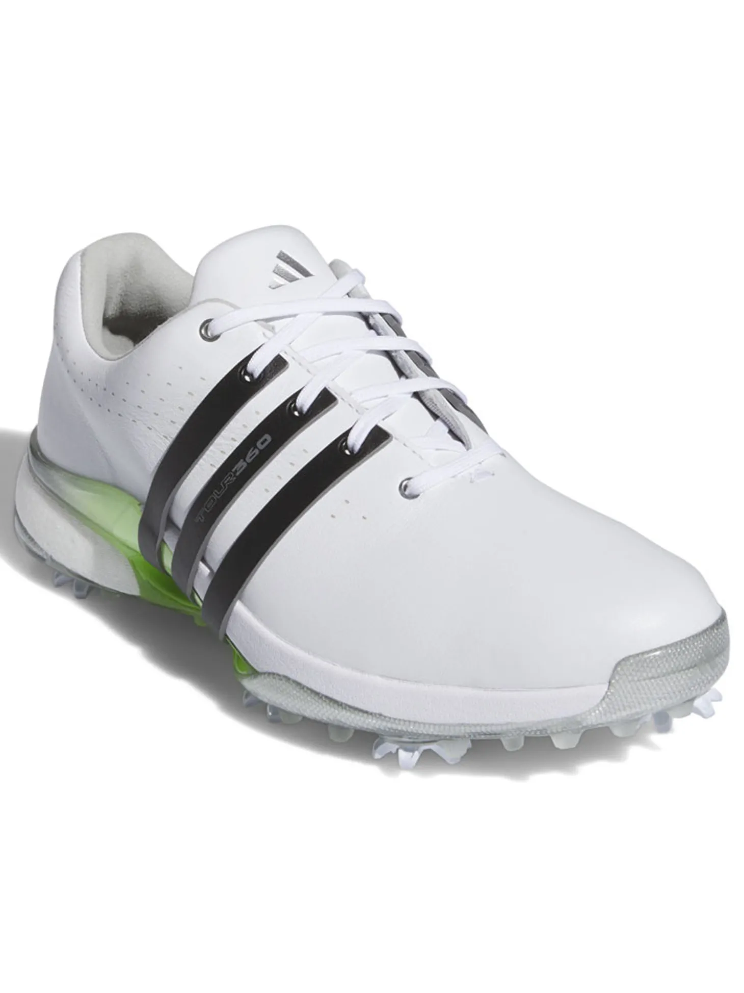 adidas Women's Tour360 24 Boost Golf Shoes - Ftwr White/Core Black/Green Spark