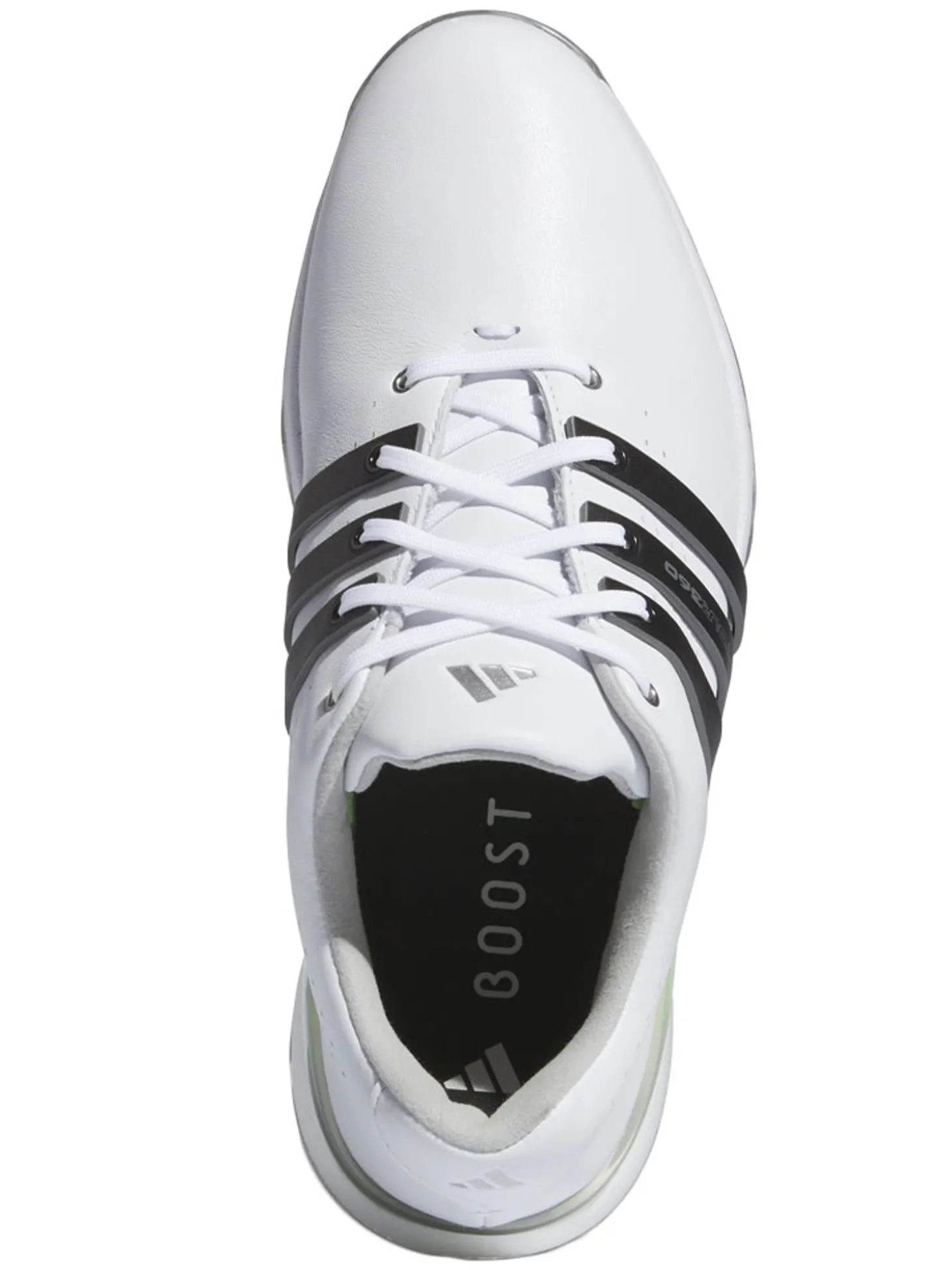 adidas Women's Tour360 24 Boost Golf Shoes - Ftwr White/Core Black/Green Spark
