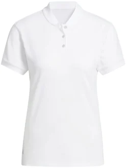 adidas Womens Ultimate365 Diamond Jacquard Polo Shirt - White