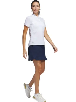 adidas Womens Ultimate365 Diamond Jacquard Polo Shirt - White