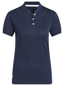 adidas Womens Ultimate365 Diamond Jacquard Polo Shirt - Collegiate Navy