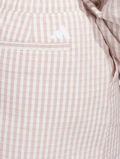 adidas Womens Ultimate365 Gingham 15-Inch Skort - Wonder Taupe