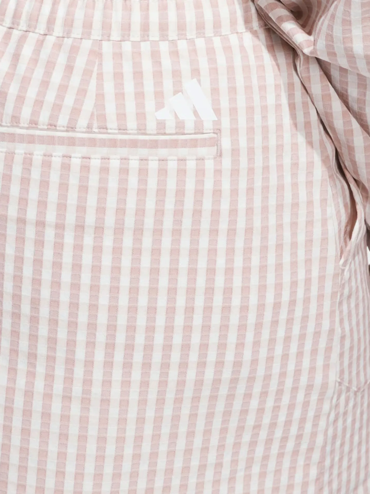 adidas Womens Ultimate365 Gingham 15-Inch Skort - Wonder Taupe