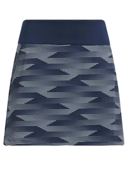 adidas Womens Ultimate365 Printed 16-Inch Skort - Collegiate Navy