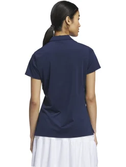 adidas Womens Ultimate365 Solid Short Sleeve Polo Shirt - Collegiate Navy