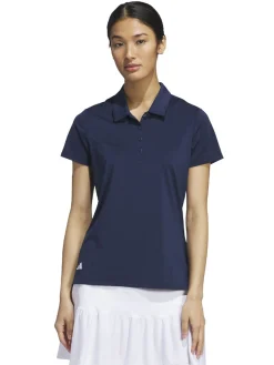 adidas Womens Ultimate365 Solid Short Sleeve Polo Shirt - Collegiate Navy