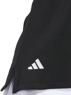 adidas Womens Ultimate365 Solid Sleeveless Polo Shirt - Black