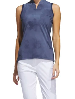 adidas Womens Ultimate365 Tour Sleeveless Polo Shirt - Collegiate Navy