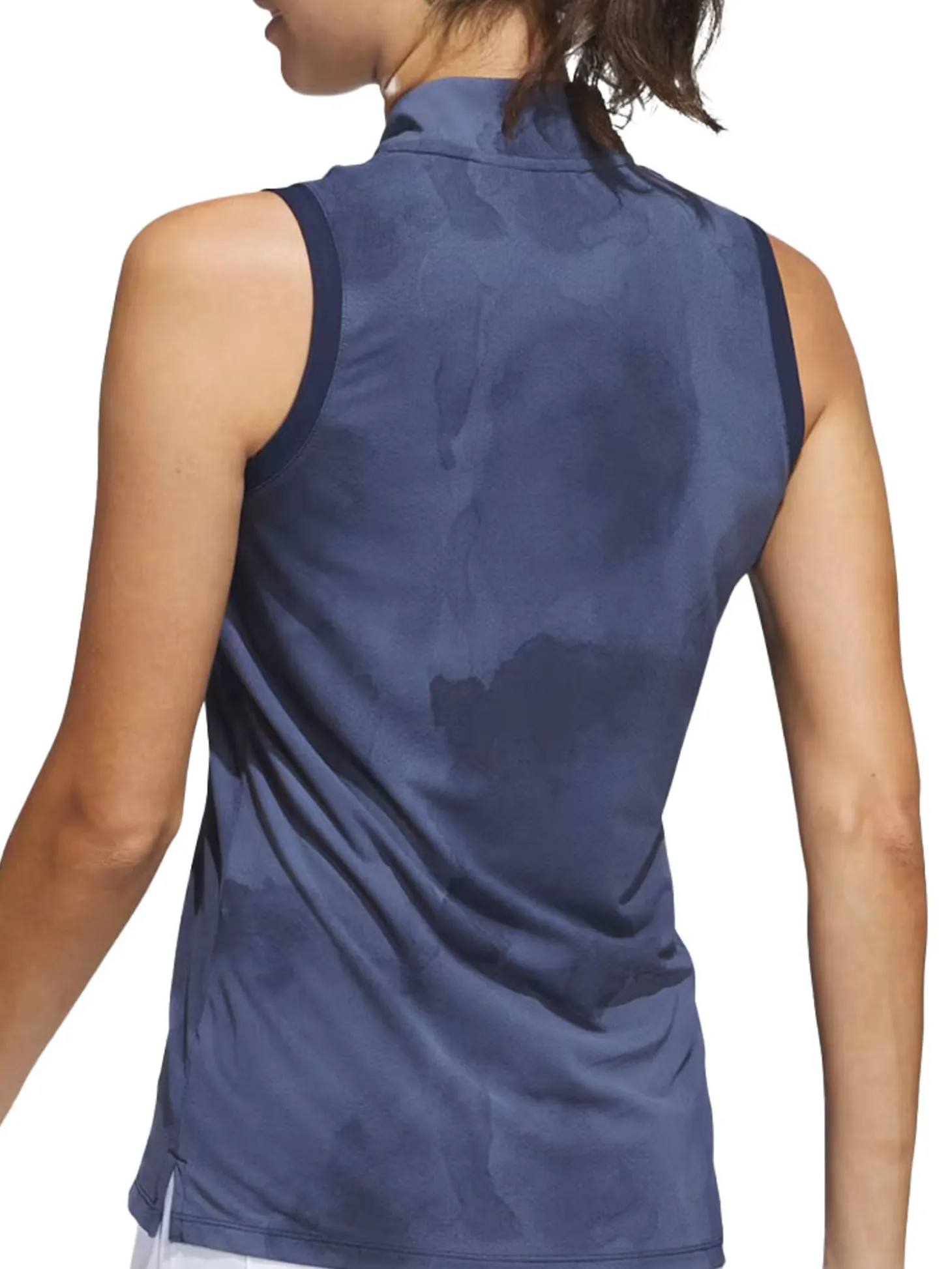 adidas Womens Ultimate365 Tour Sleeveless Polo Shirt - Collegiate Navy