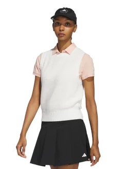 adidas Womens Ultimate365 Tour Knit Vest - White