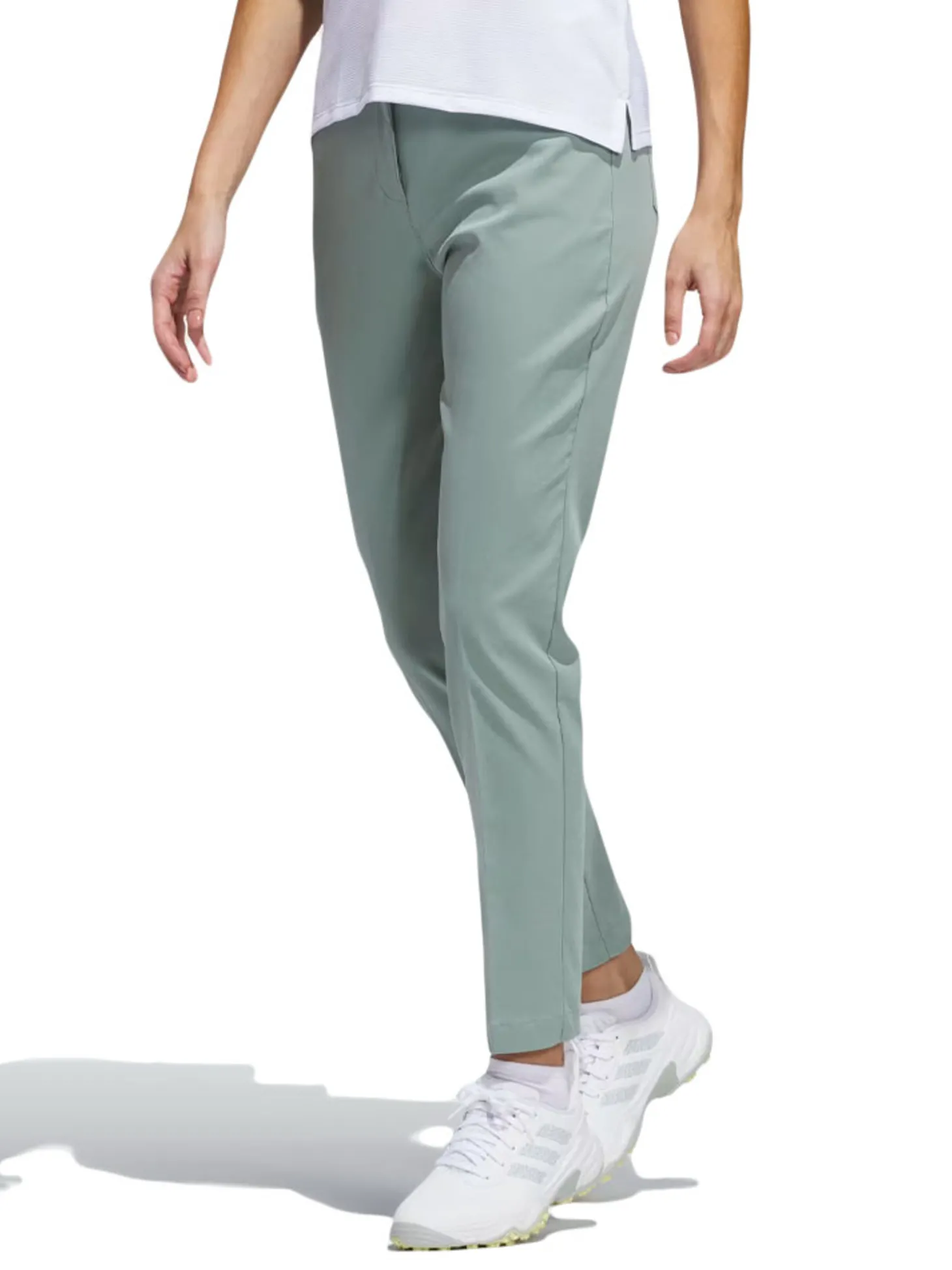 adidas Womens Ultimate365 Tour TWISTKNIT 5-Pocket Pant - Silver Green