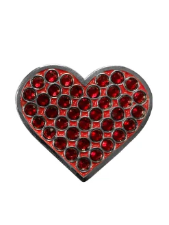 Ahead Ball Marker - Crystal Red Heart