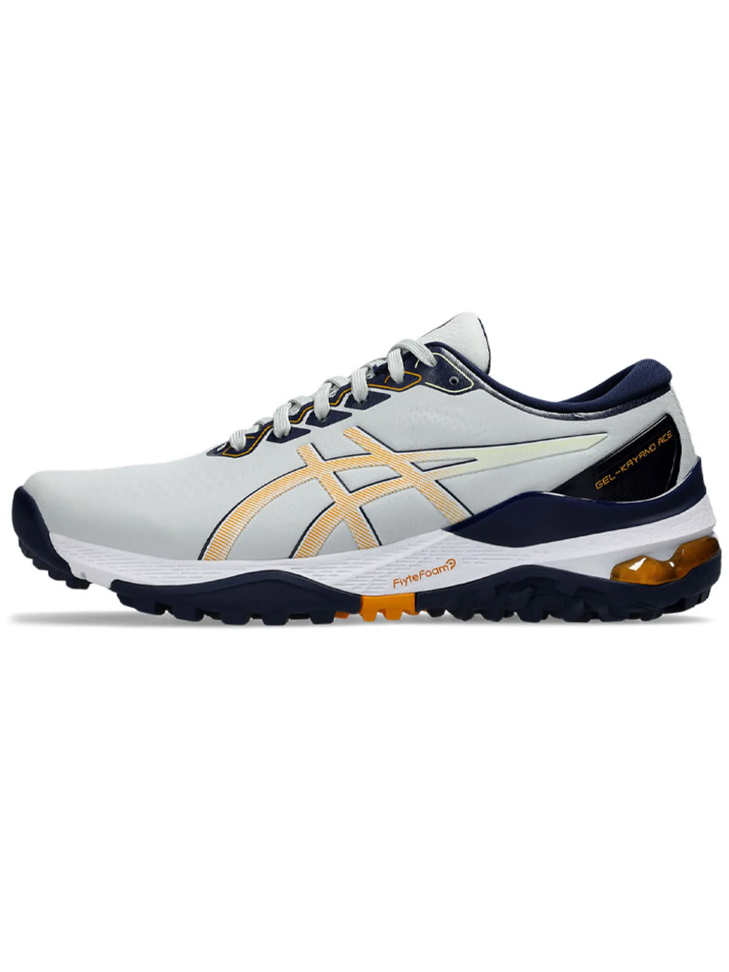 Asics Gel Kayano Ace 2 (Wide Fit) Golf Shoes - Glacier Grey/Amber