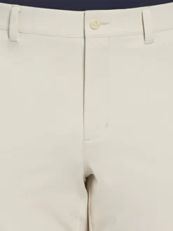 Ben Hogan Active Waistband Flat Front Golf Pant - Silver Lining